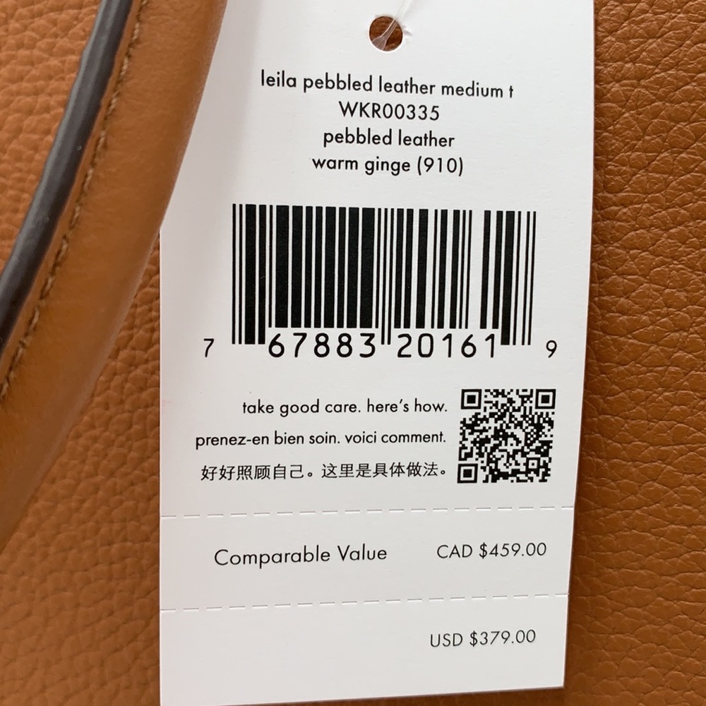 Kate Spade Leila Medium Triple Compartment Satchel Warm Ginger - Picture 16 of 16